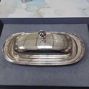 Vintage Silver Plated Butter Dish